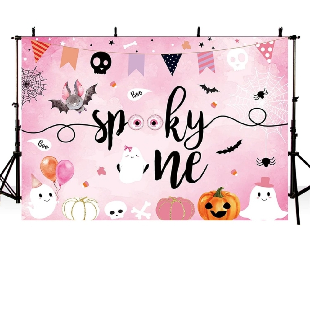 7x5ft Spooky one Halloween Backdrop Booth Prop Photo Background New